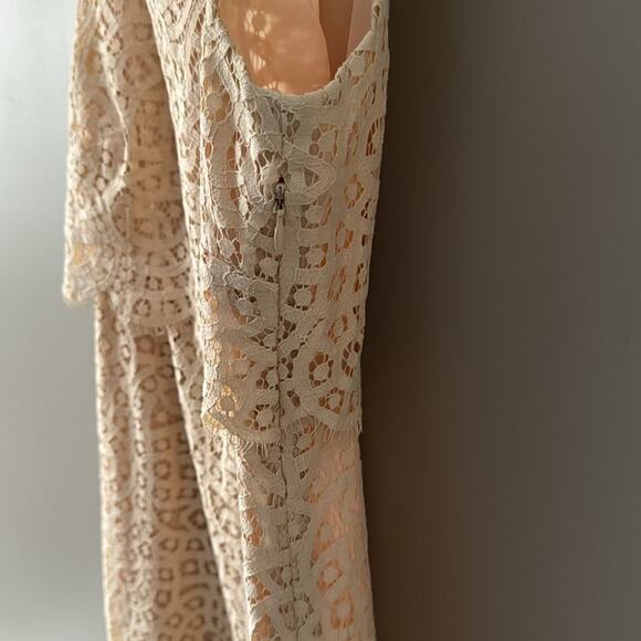 J CREW TIERED SHIFT DRESS WITH RAINDROP LACE SIZE 4 - Picture 9 of 10